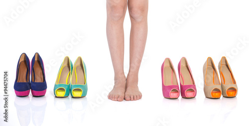  girl trying shoesteenage girls choose shoes