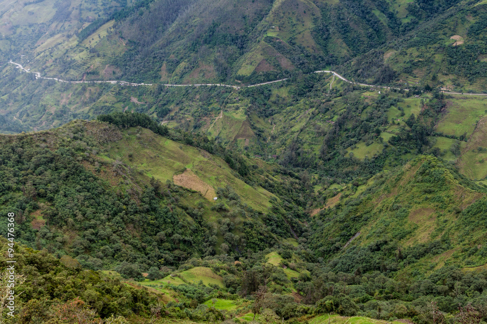 Landscape of southern Ecuador