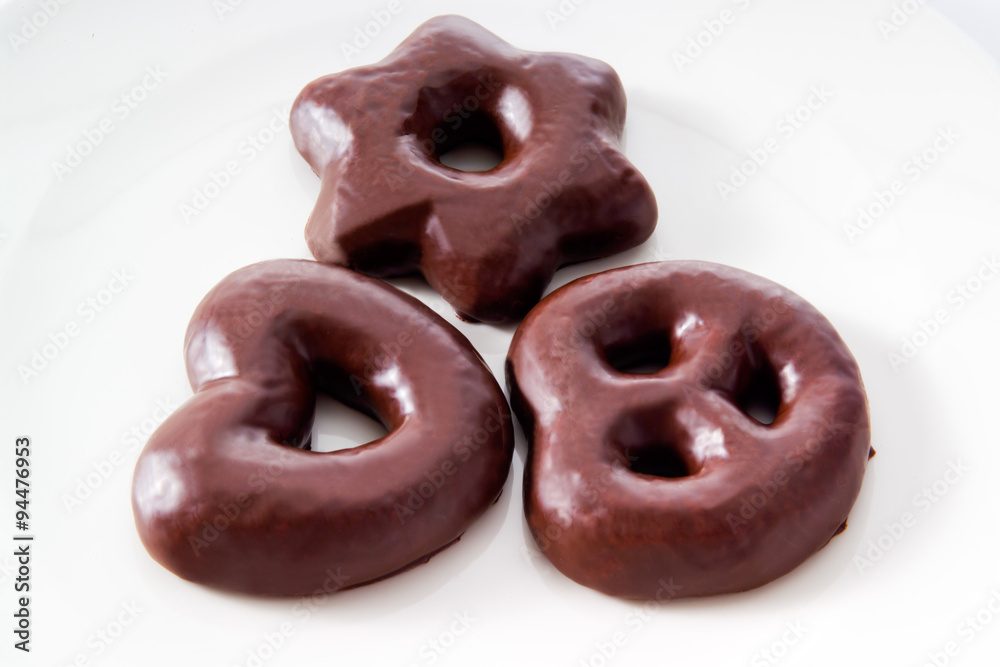 Lebkuchen mit Schokoglasur, Weihnachetn, Baumbehang, Gebäck, We Lebkuchen mit Schokoglasur, Weihnachetn, Baumbehang, Gebäck, We