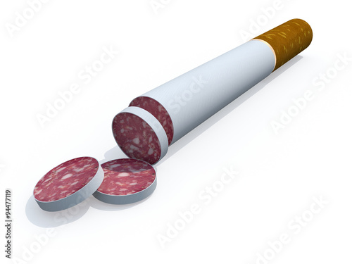 cigarette sliced like salami