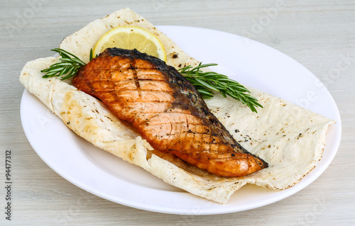 Grilled salmon