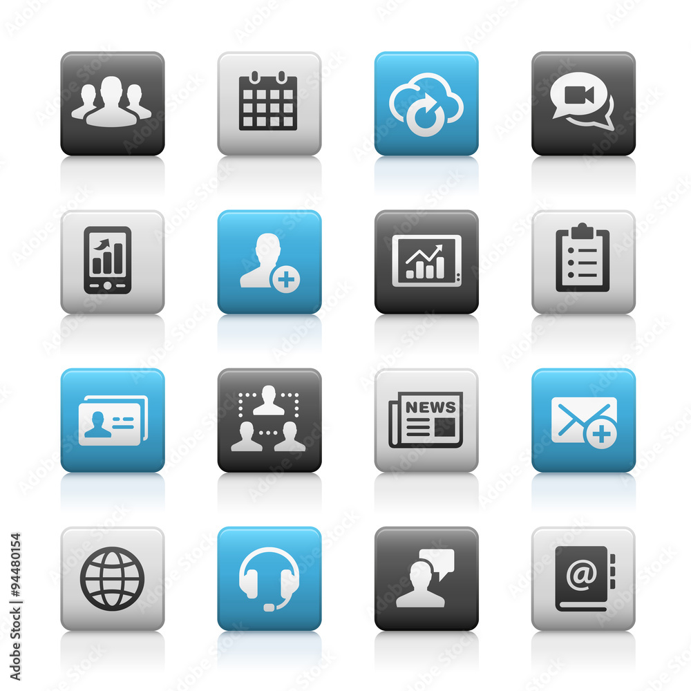 Business Technology Icons - Matte Series Business Technology Icons - Matte Series