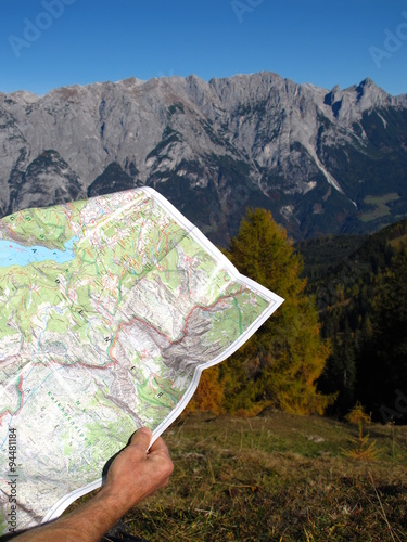 wanderkarte zur orientierung
