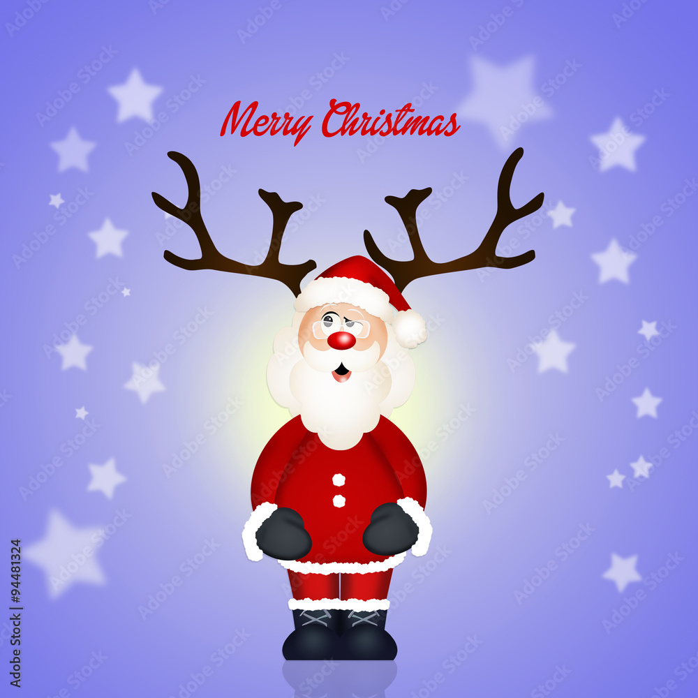 Santa Claus horned Santa Claus horned