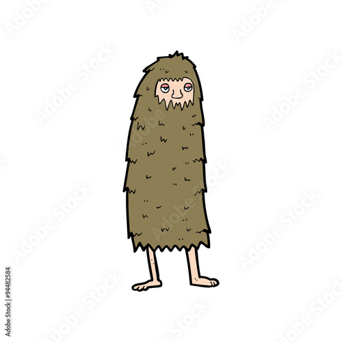 cartoon hairy monster man