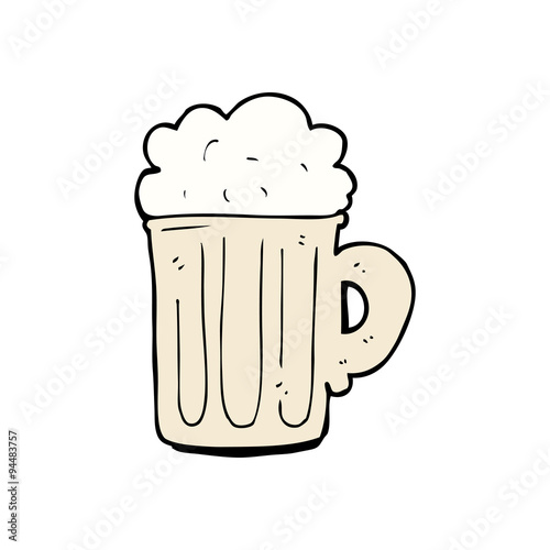 cartoon pint of beer