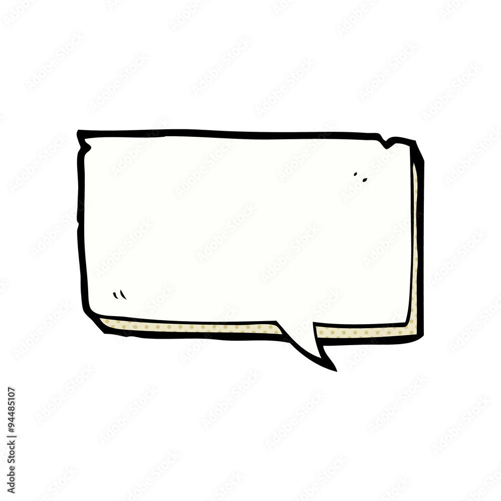 cartoon speech bubble