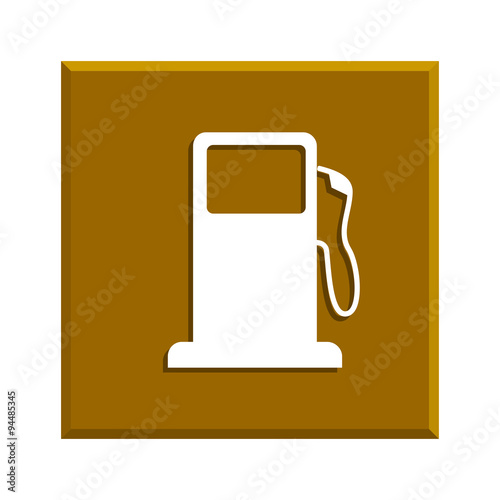 Gasoline pump nozzle sign. Gas station icon.