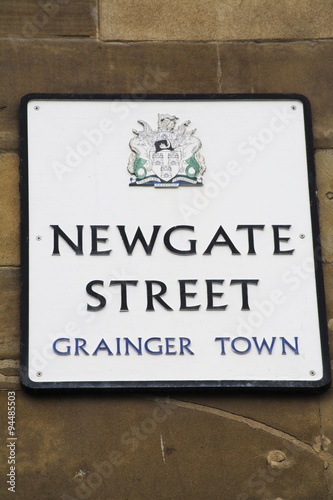 Obraz na plátně Newgate Street sign in grainger town
