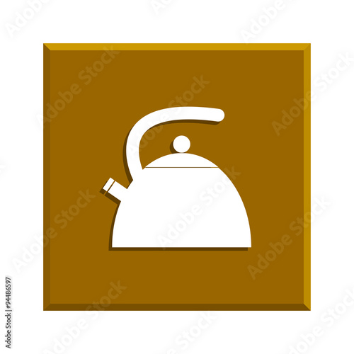 Kettle. Flat design style.