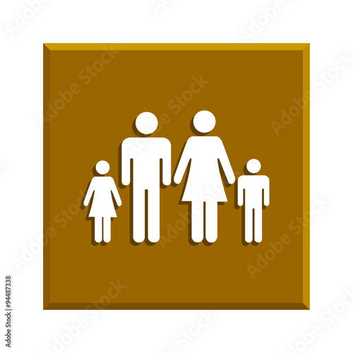 family icon. Flat design style eps 10.