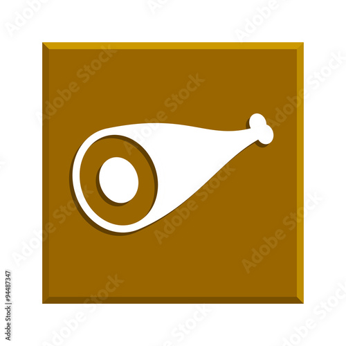 Meat icon. Flat design style.
