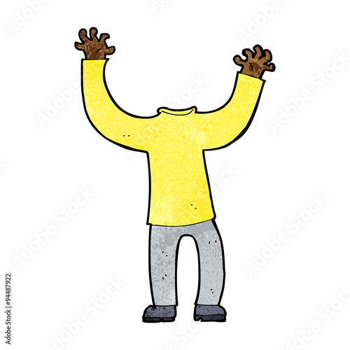 cartoon headless body