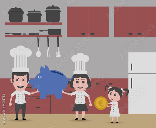 family saving on food