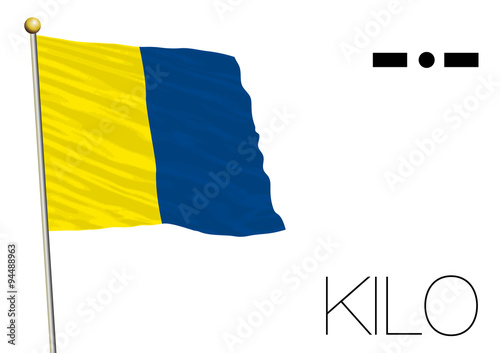 kilo flag, International maritime signal
