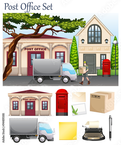 Post office and postal objects