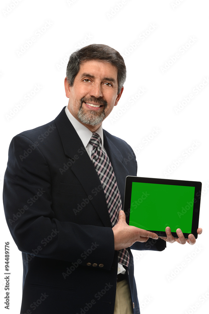 Businessman with Electronic Tablet Businessman with Electronic Tablet