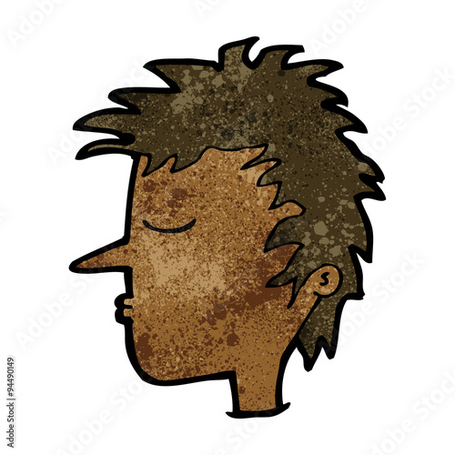 cartoon male face