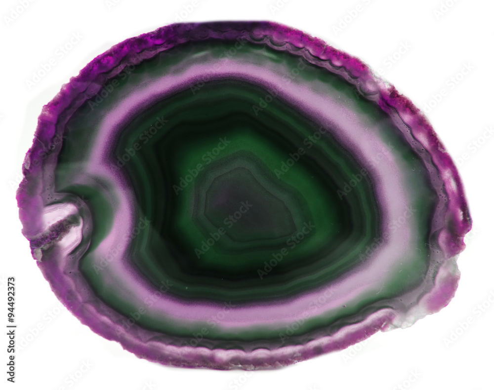 Obraz premium agate with chalcedony geological crystal