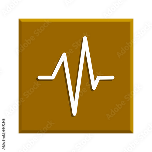 Heart beat, Cardiogram, Medical icon - Vector