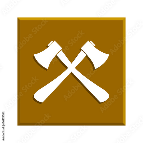 The ax icon. Axe symbol.