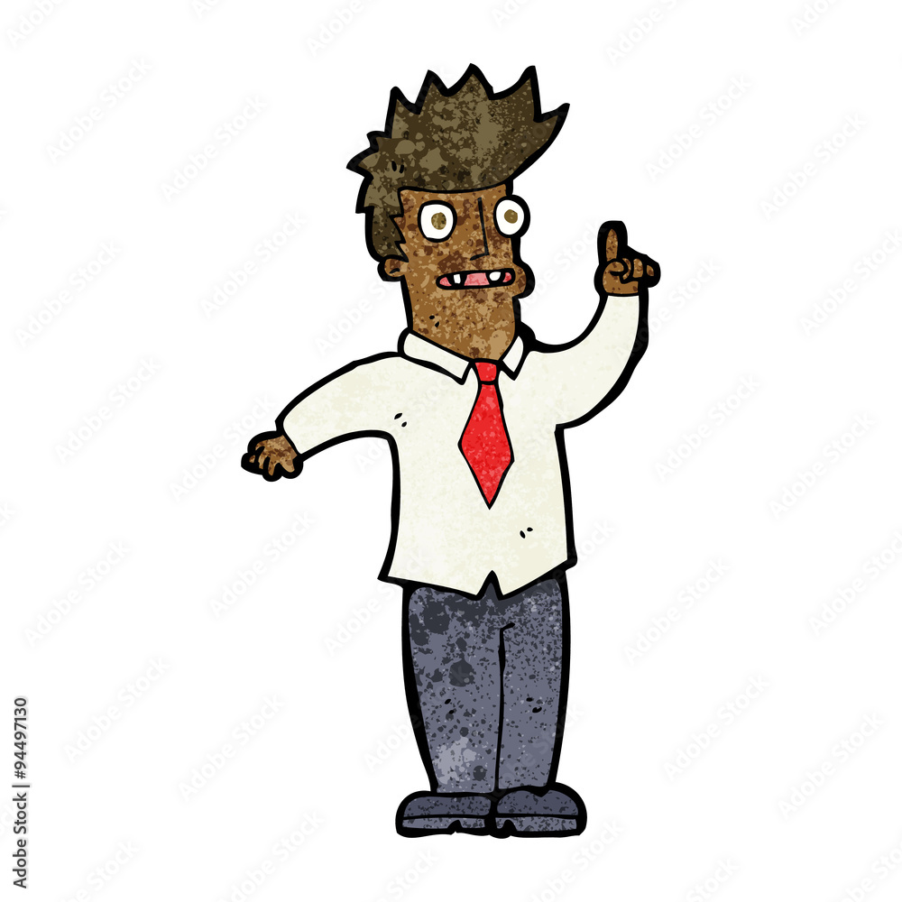 cartoon man with idea cartoon man with idea