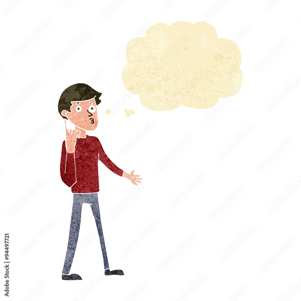 cartoon man asking question with thought bubble cartoon man asking question with thought bubble