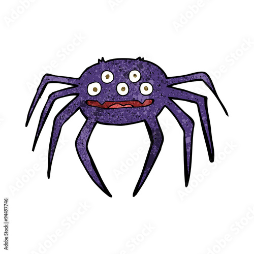 cartoon halloween spider