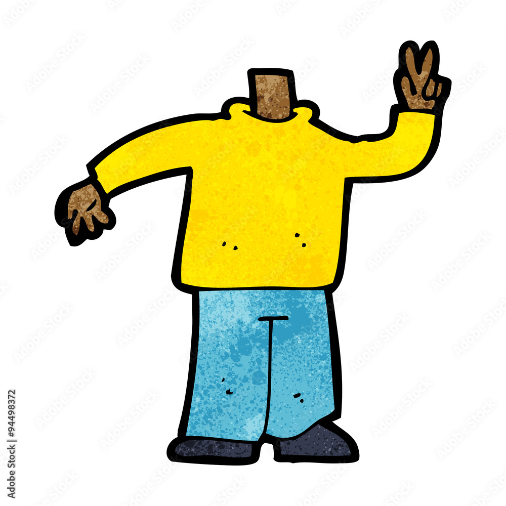 cartoon body giving peace sign (mix and match cartoons or add ow cartoon body giving peace sign (mix and match cartoons or add ow