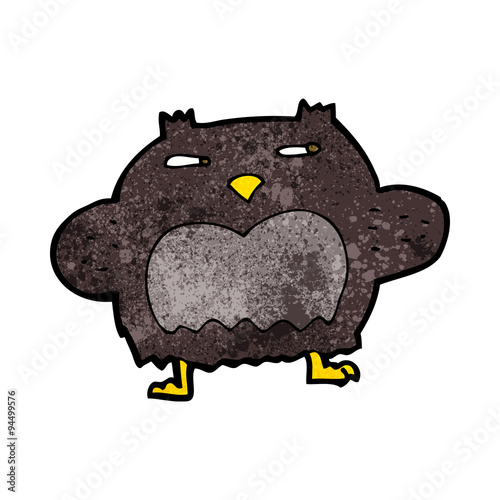 cartoon suspicious owl
