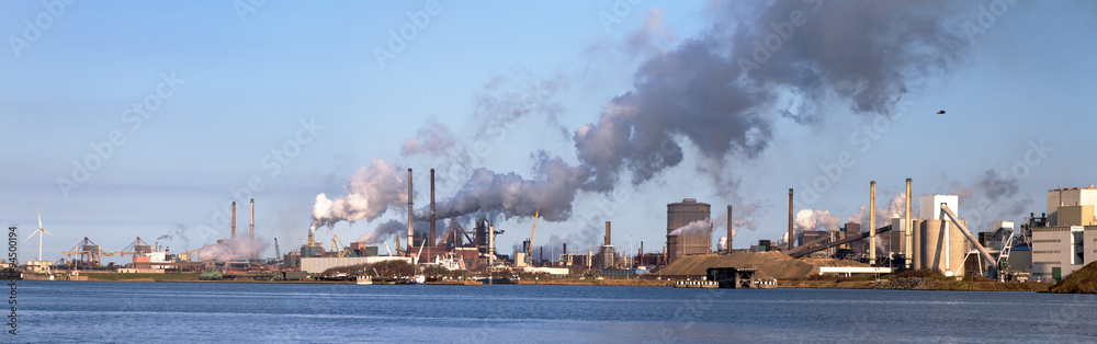 Industry at the water in Ijmuiden, The Netherlands