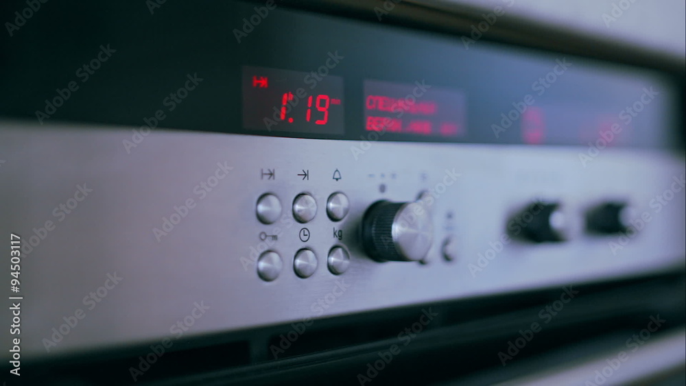 Oven control panel