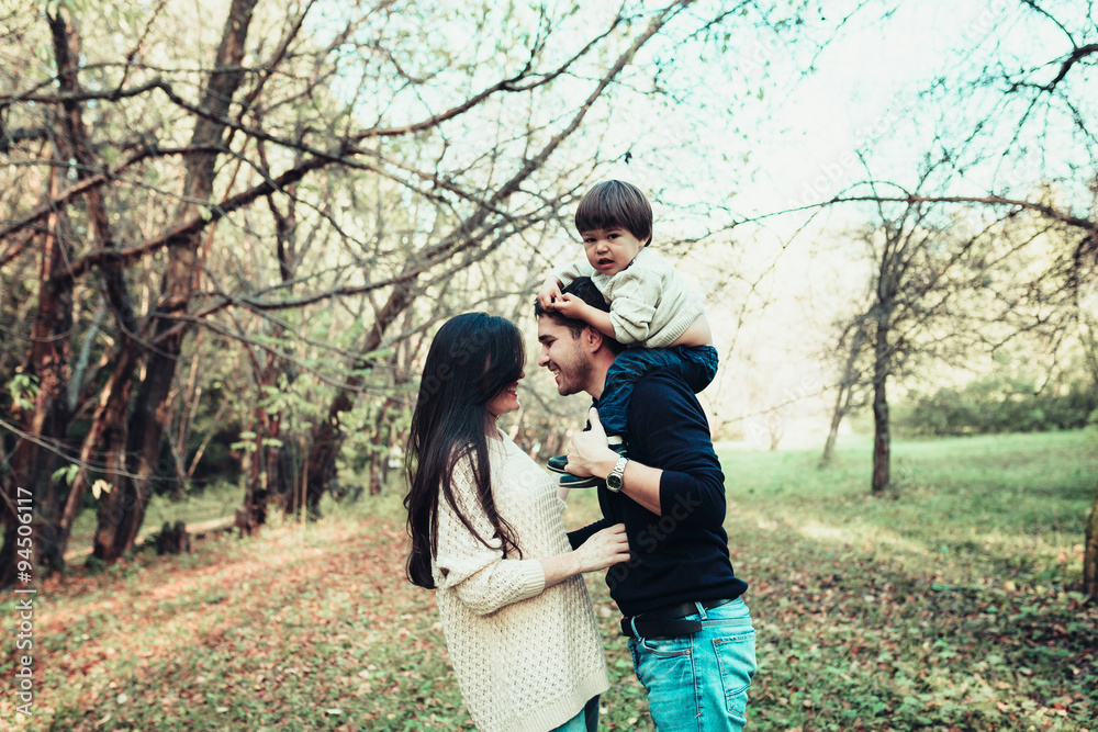 Mom Dad and son Mom Dad and son