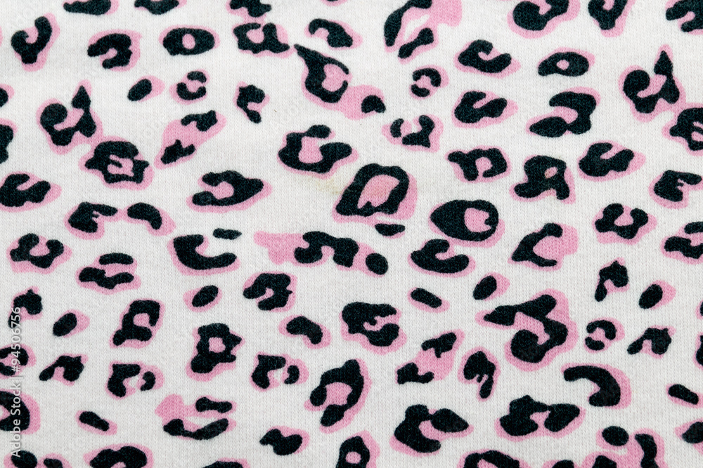 Obraz premium Leopard leather pattern texture closeup background.