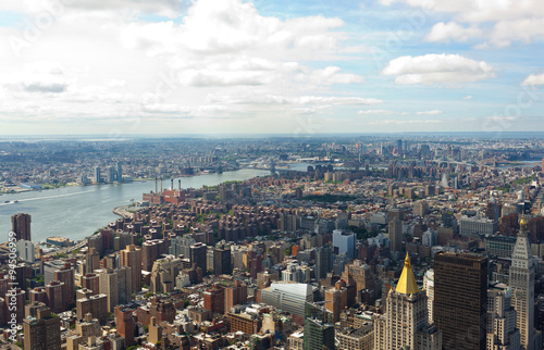 Cityscape view of Manhattan  New York City.
