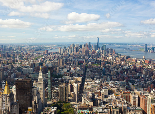 Cityscape view of Manhattan  New York City.