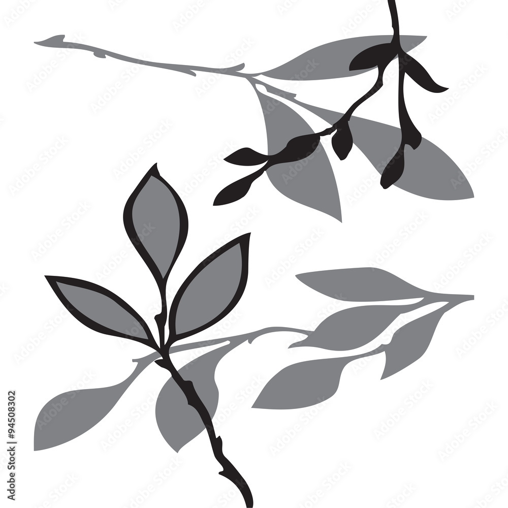 Vector abstract pattern of leaves Vector abstract pattern of leaves
