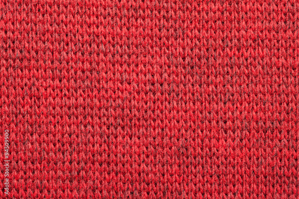 Red knitted melange textile pattern Red knitted melange textile pattern