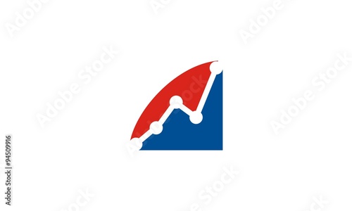  flow chart business finance logo
