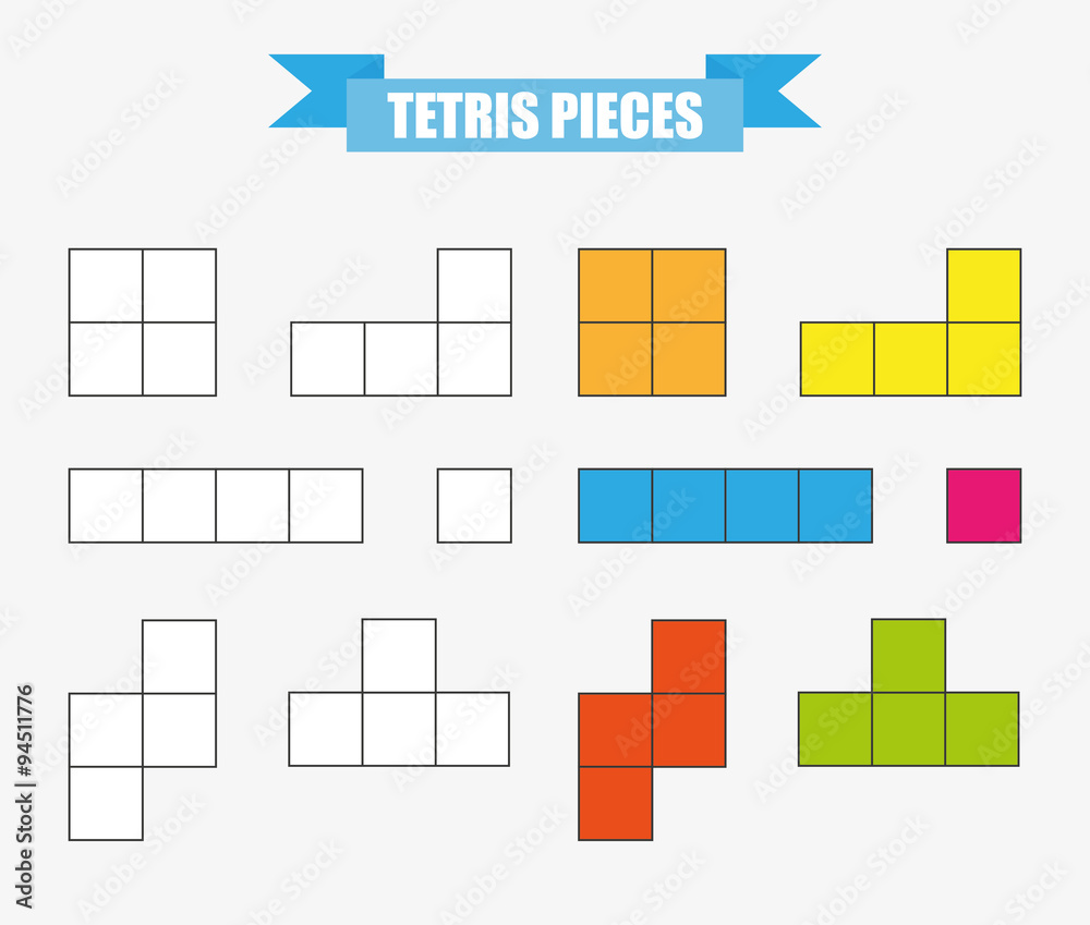 Tetris pieces