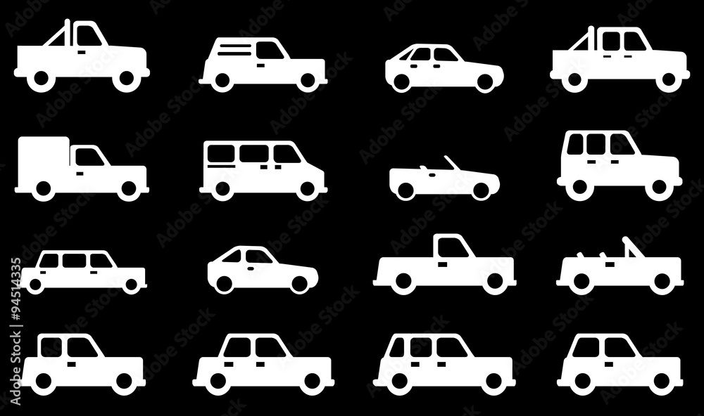 Cars simply icons Cars simply icons