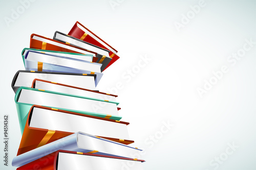 Book 3d vector illustration isolated on white