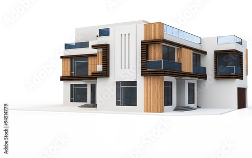 3d render of modern house
