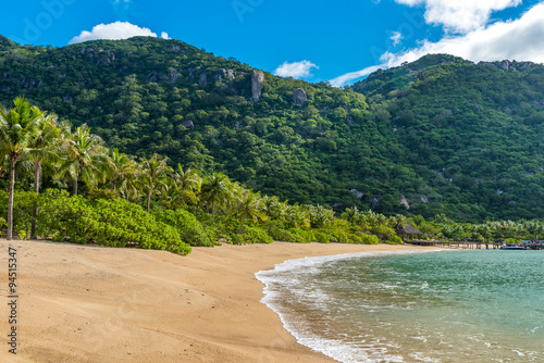 Beautiful beach at coast of Vietnam - Ninh van bay