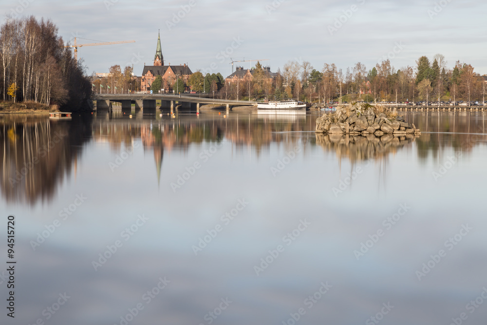 The Umeå River in Sweden