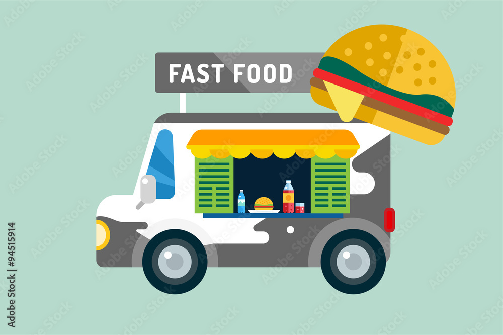 Fast food car van