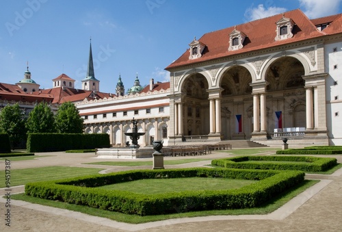 The Wallenstein Garden (Valdstejnska zahrada) with sala terrena in Prague, Czech republic. © Mirekdeml
