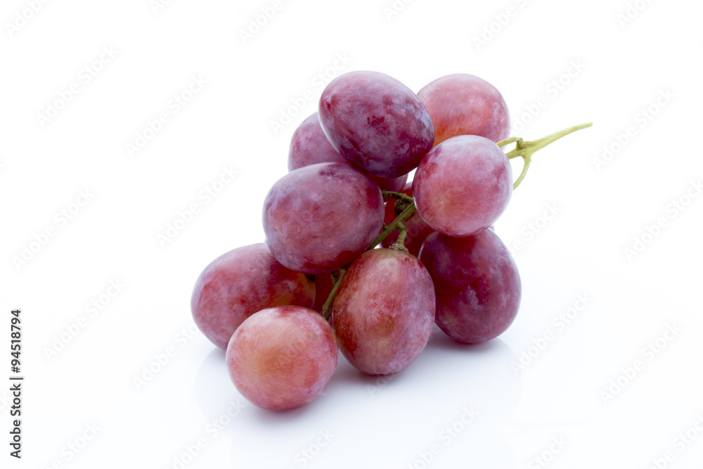 Grape on the white background. Fresh  berry.