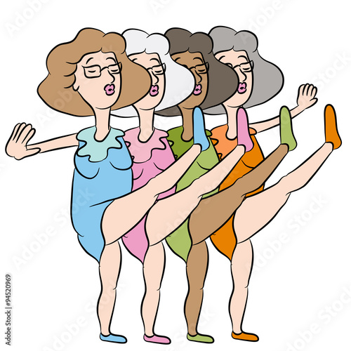 Dancing Senior Women