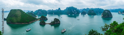 Panorama of Halong Bay, Vietnam